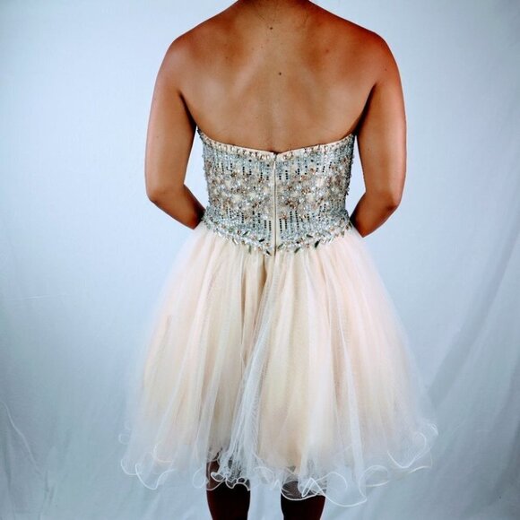 Terani Couture Jeweled Formal Strapless Dress $407 - Picture 5 of 9
